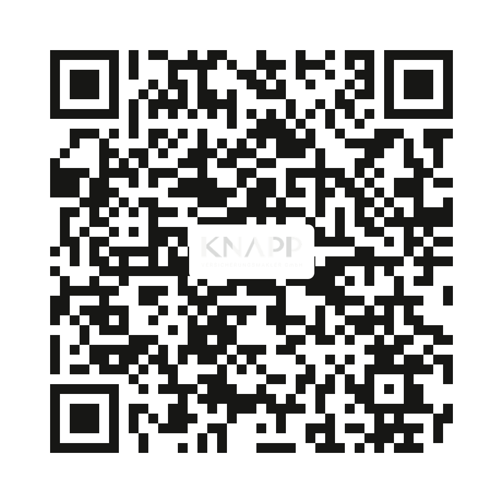 QR-Code zum Angebot von KNAPP Digital über KNAPP Versicherungsmakler